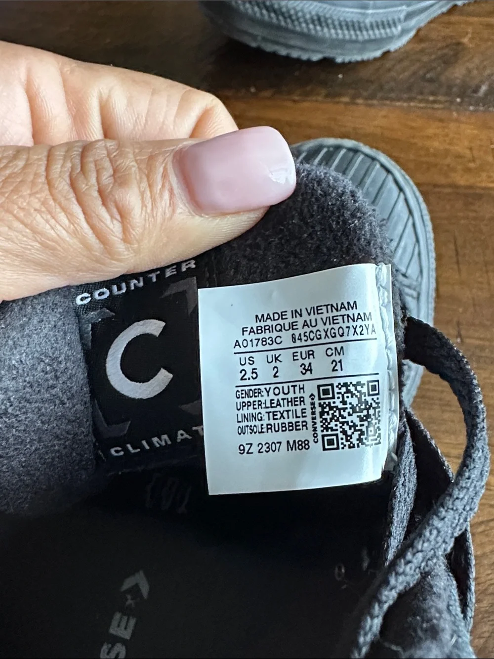 Converse Kids Black High-Top Sneakers